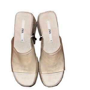 Zara Cream Espadrille Women Shoes